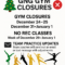 Gym Closure